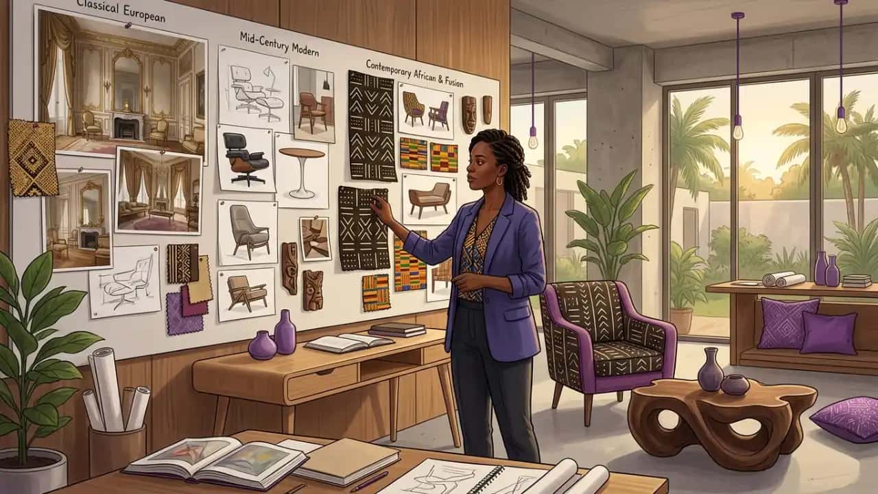 Cover Histoire des styles d'intérieur — du classique au contemporain africain