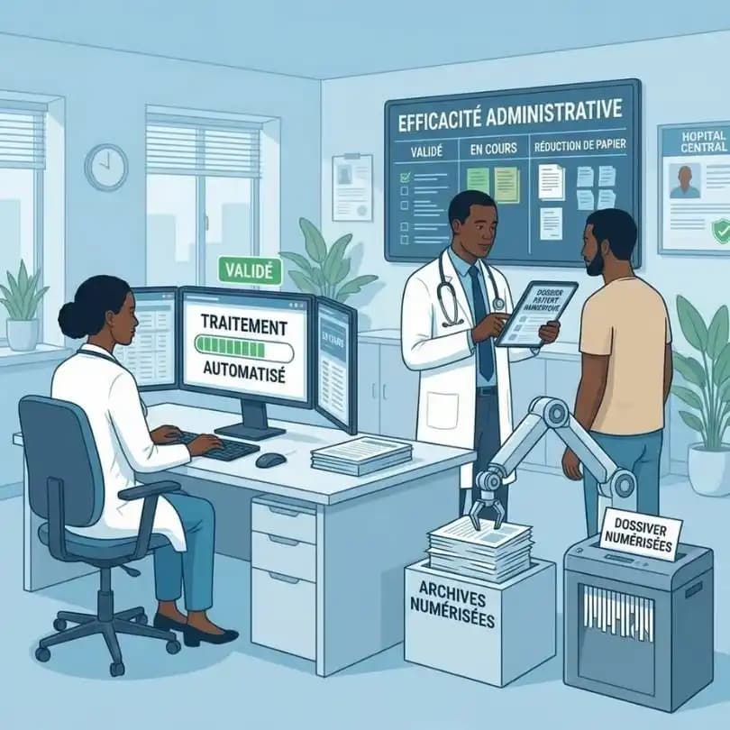 Cover Automatisation des tâches administratives médicales