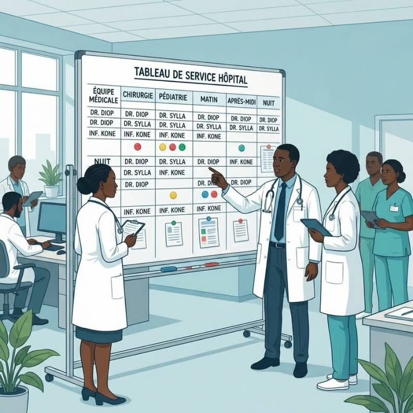 Organisation du travail et gestion des plannings médicaux